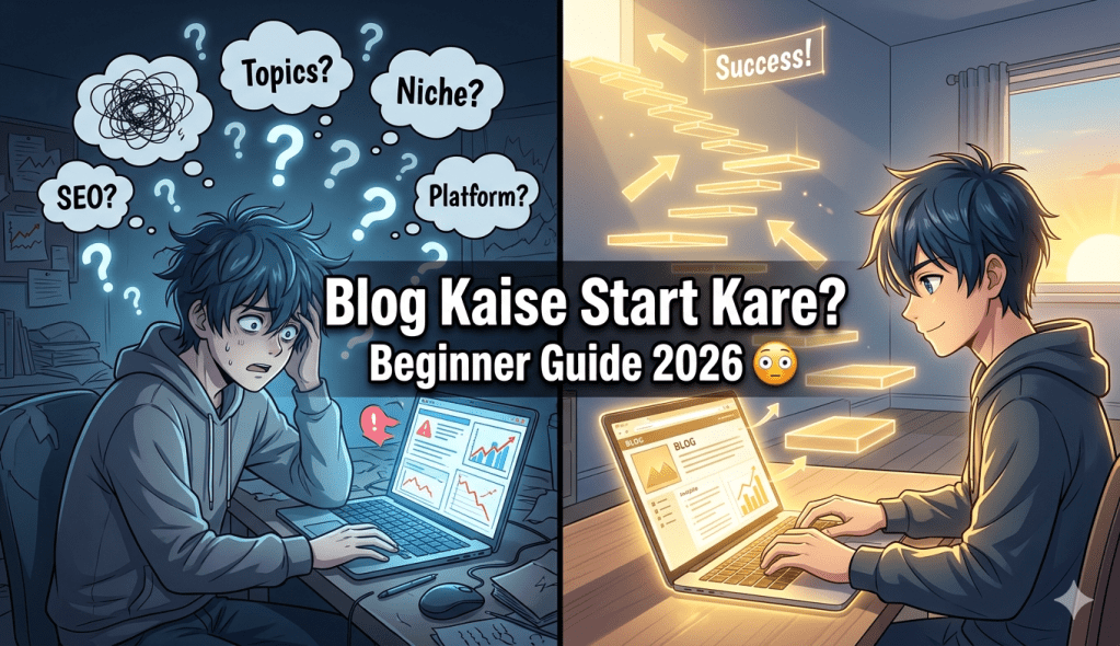beginner blogger confused vs confident how to start a blog step by step guide 2026