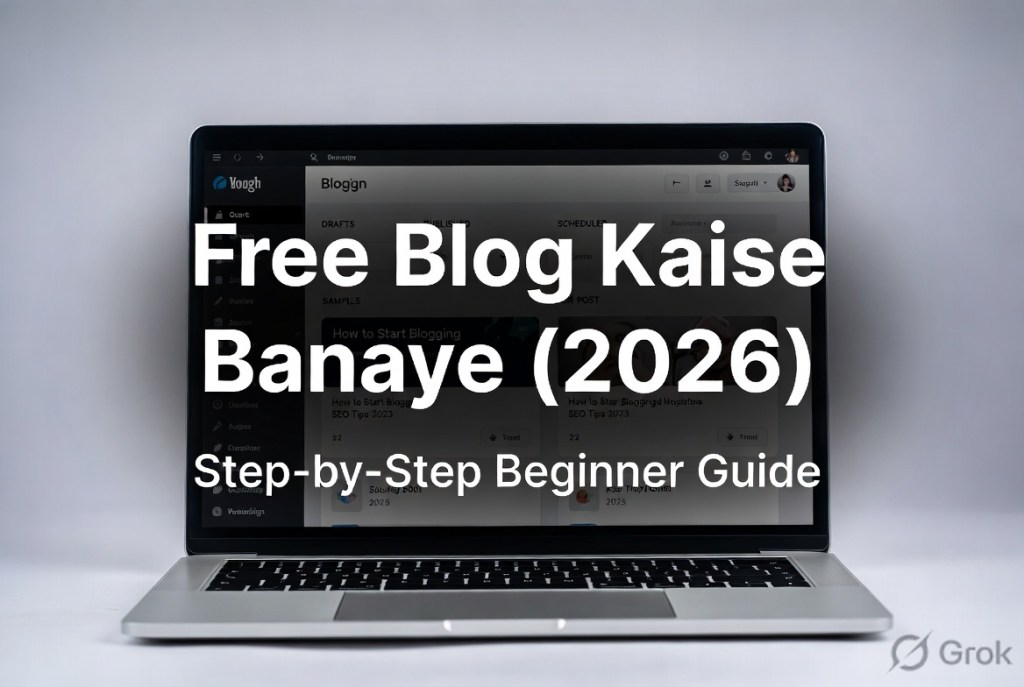 free blog kaise banaye 2026 step by step beginner guide blogging dashboard example